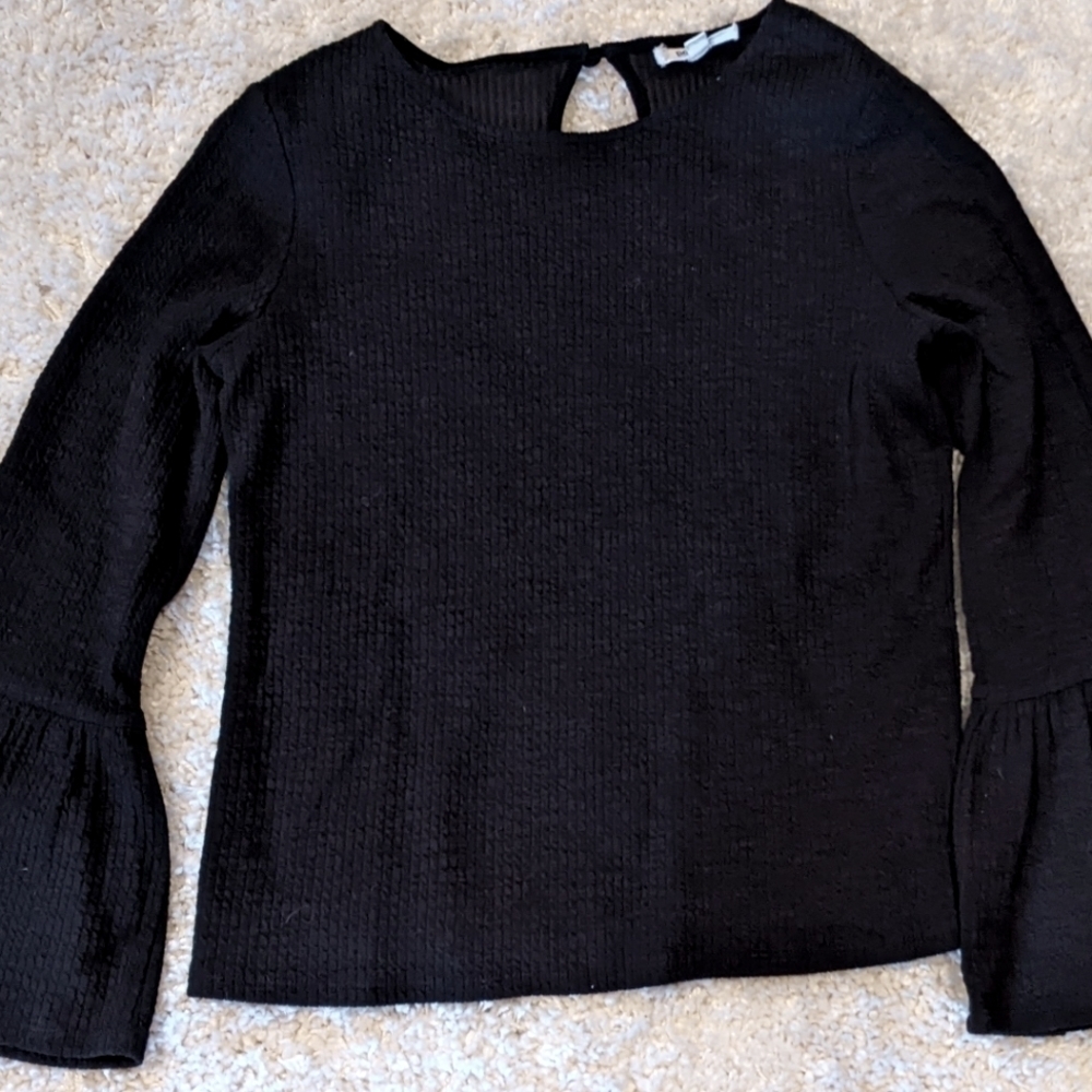 𝅺ANTHROPOLOGIE Porridge Bell Sleeve Top Medium
